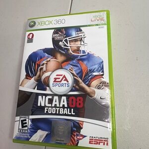 Xbox 360 NCAA Football 08 EA Sports Video Game Disc